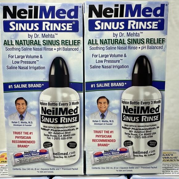 NeilMed SALE All Natural Sinus Rinse Lot of 5 Exp 6/ 2027+ Great for Travel a… - Picture 7 of 7